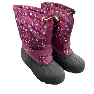 Columbia Unisex-Child Powderbug Snow Boot Marionberry/Peach Blossom Size 5